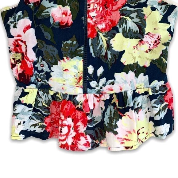 MinkPink 100% Viscose Floral Peplum Strapy Tank - Picture 4 of 8